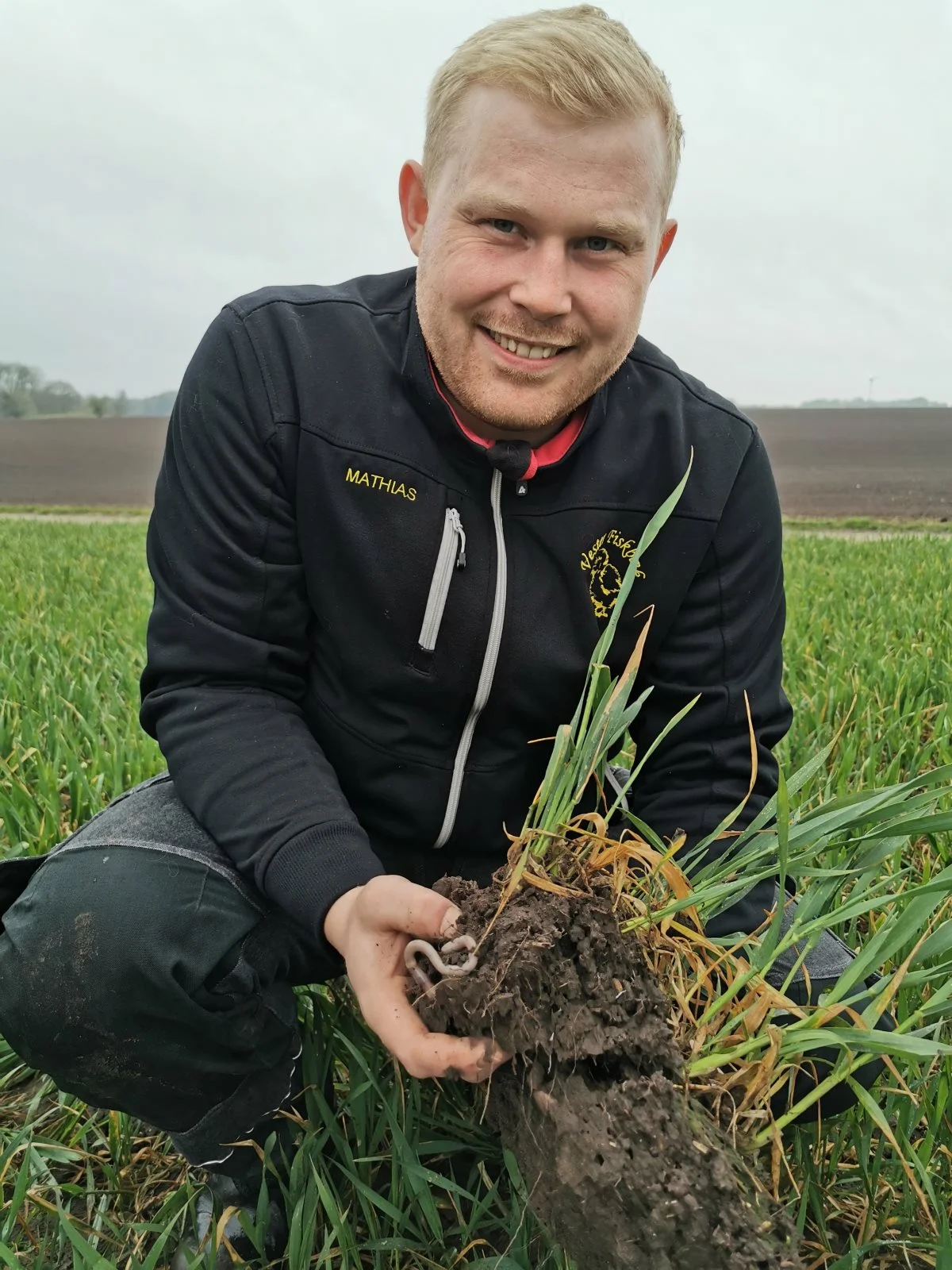 Noget af det, der er spændende ved at være pløjefri landmand, er at samarbejde med naturen, mener Mathias Højgaard. Foto: Anne Kjærsgaard Krogh