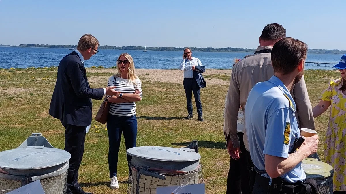 Temaet var »Danmark i balance«, da blandt andre Troels Lund Poulsen (tv), Pernille Vermund og Martin Lidegaard (bagerst) mødtes til debat på Skivemødet. Fotos: Christian Carus