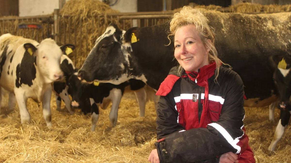 Ammetantesystemet fungerer ifølge Kathrine Ø. Kristensen, Østerskaarup Dairy, rigtig godt. Fotos: Line Brusgaard