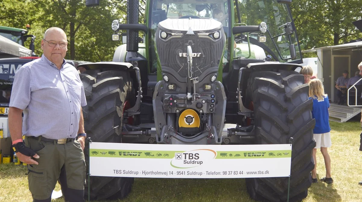 Ernst Hansen kunne fremvise den nye Fendt 728, som få dage forinden ankom til TBS Suldrup.