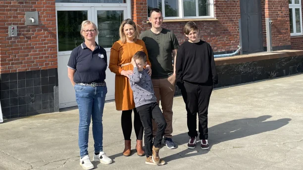 De er glade over at have fået fremtiden på plads hos Jernved Mejeri. Foto: Jernved Mejeri