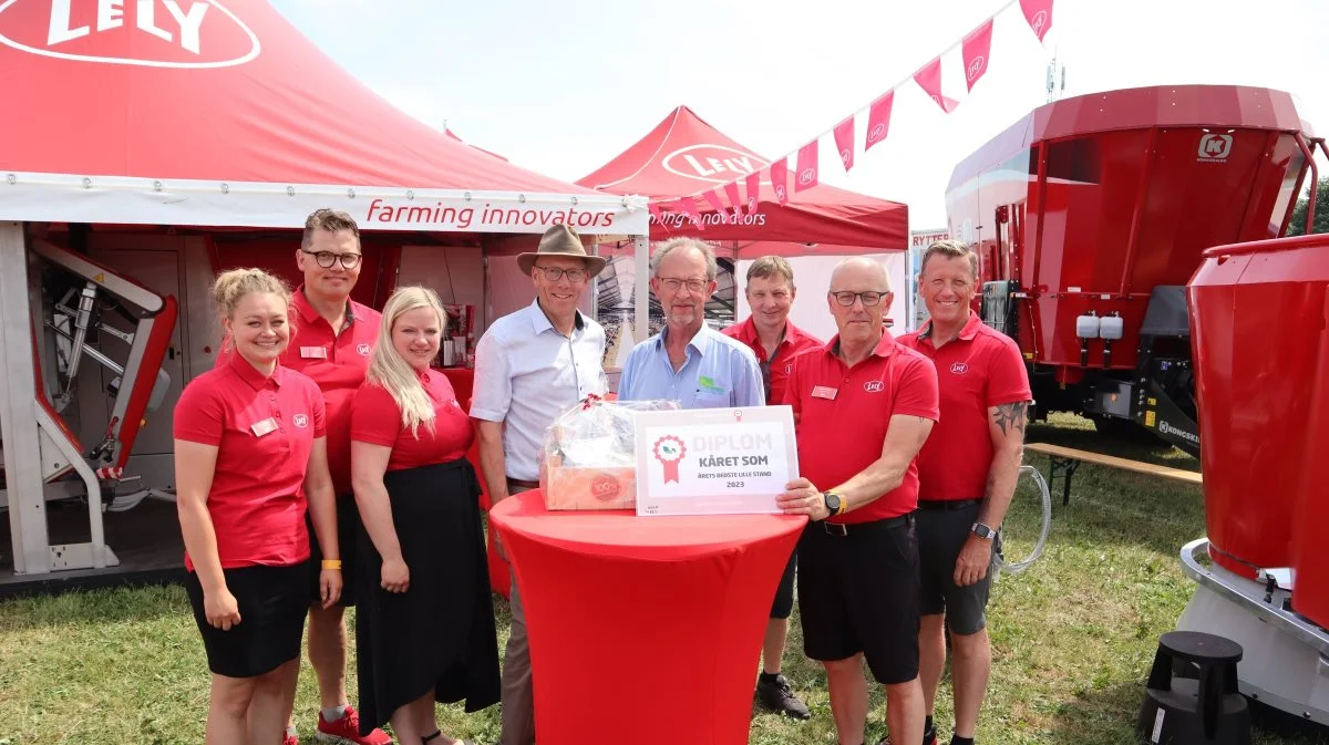 Lely Center Herrup modtog æren som Årets Bedste Lille Stand.