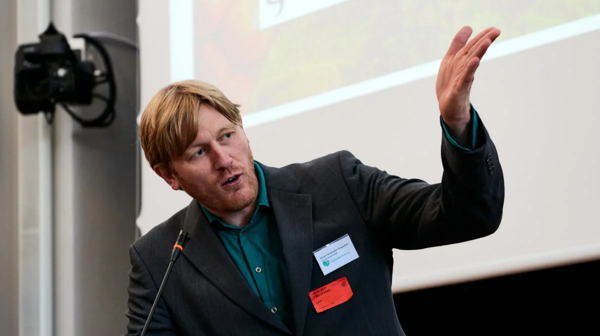 Der er bankdirektører i Danmark, der burde sendes på kursus i plantebaseret landbrug landbrugsproduktion, mener Rune-Christoffer Dragsdahl, der er formand i Dansk Vegetarisk Forening. Foto: Peder Bjerring