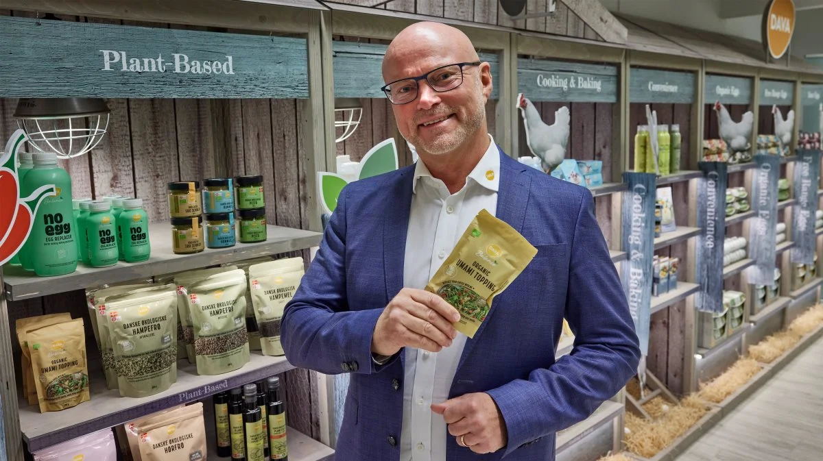 Med ejerskab gennem hele værdikæden kan Danish Agro-koncernen støtte landbruget i udviklingen af plantebaserede fødevarer. Her ses direktør i Dava Foods, Ivan Noes. Foto: Danish Agro