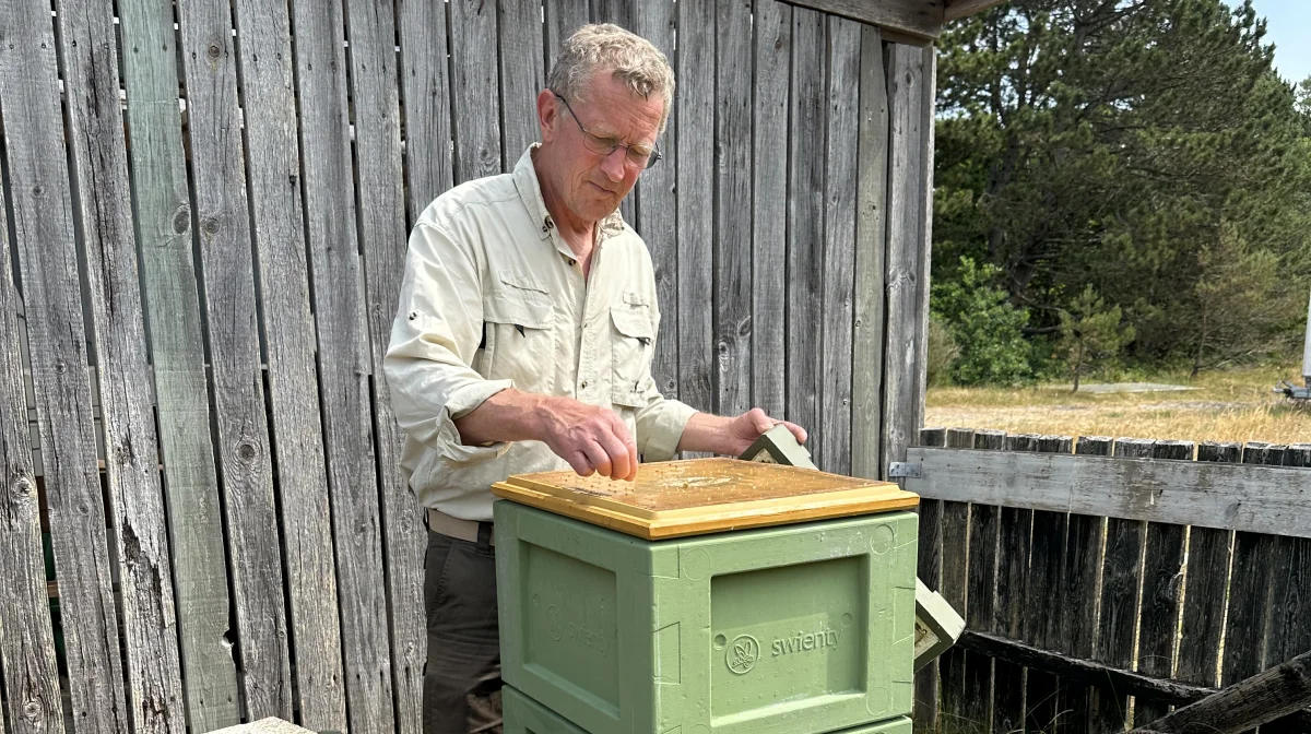 Formand for Læsø Biavlerforening, Klaus Richter Hansen. Foto: Privatfoto

