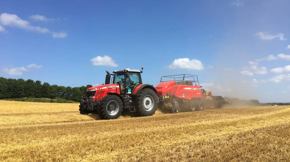 Selv om tørken påvirker udbyttet, vurderer DanskHalm ikke, at der generelt kommer til at mangle halm. Men der skal presses halm fra flere hektar, lyder meldingen. Foto: Kasper Stougård 