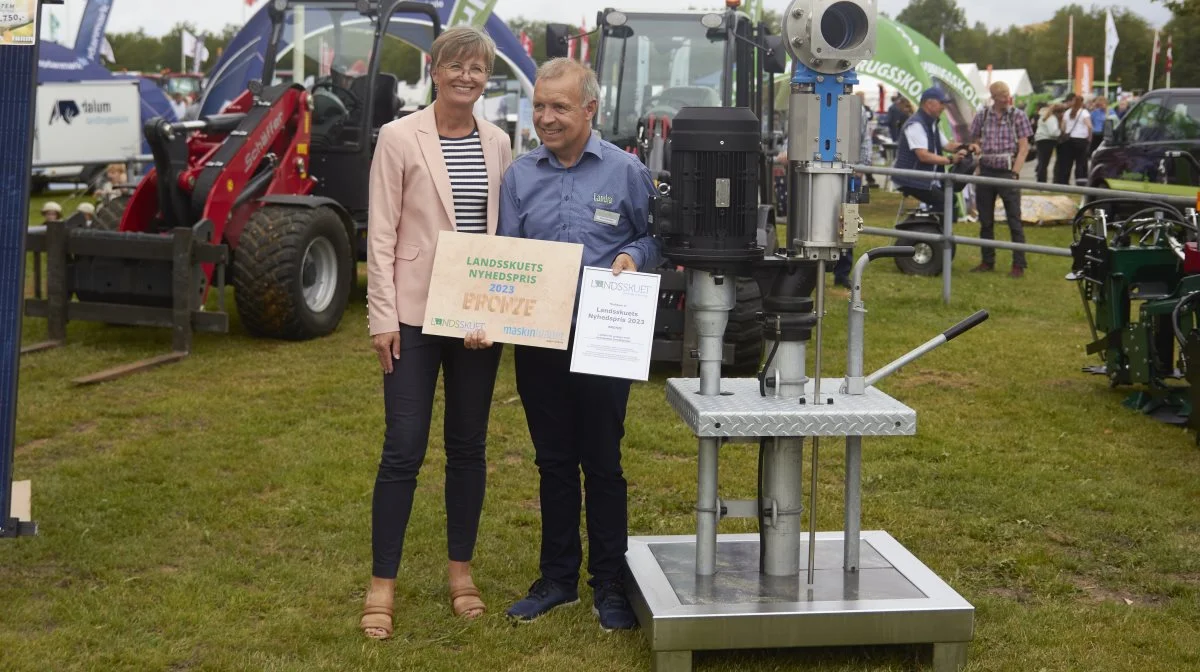 Tredjepladsen og dermed bonze gik til den vestjyske virksomhed Landia, syd for Ringkøbing, for deres langakslet gyllepumpe med automatisk bundblander.