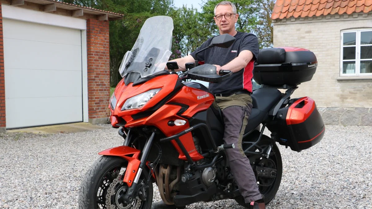 Der er blevet mere tid til at få luftet motorcyklen for nu økologisk planteavler Jørgen Villumsen.