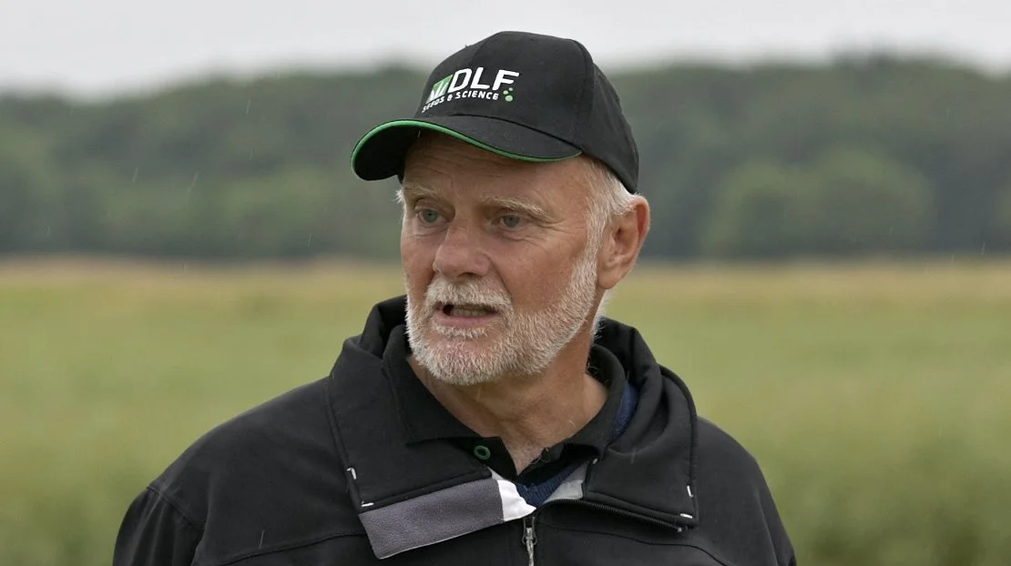 Avlschef Erling Christoffersen fortæller, at det generelt set ser skidt ud for frøhøsten i år. Arkivfoto