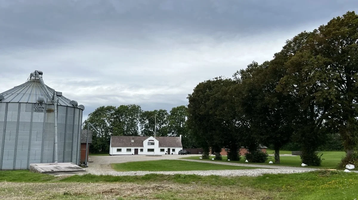 Peter Guldbrandt dyrker i alt 108 hektar på Ørstedgaard suppleret af halmkontrakt og en vindmølle. 