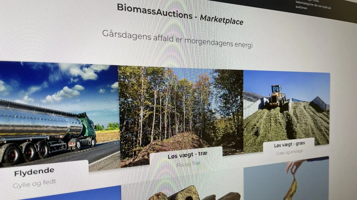 En ny webløsning gør det nemmere at handle med biomasse og gør priserne mere transparente.