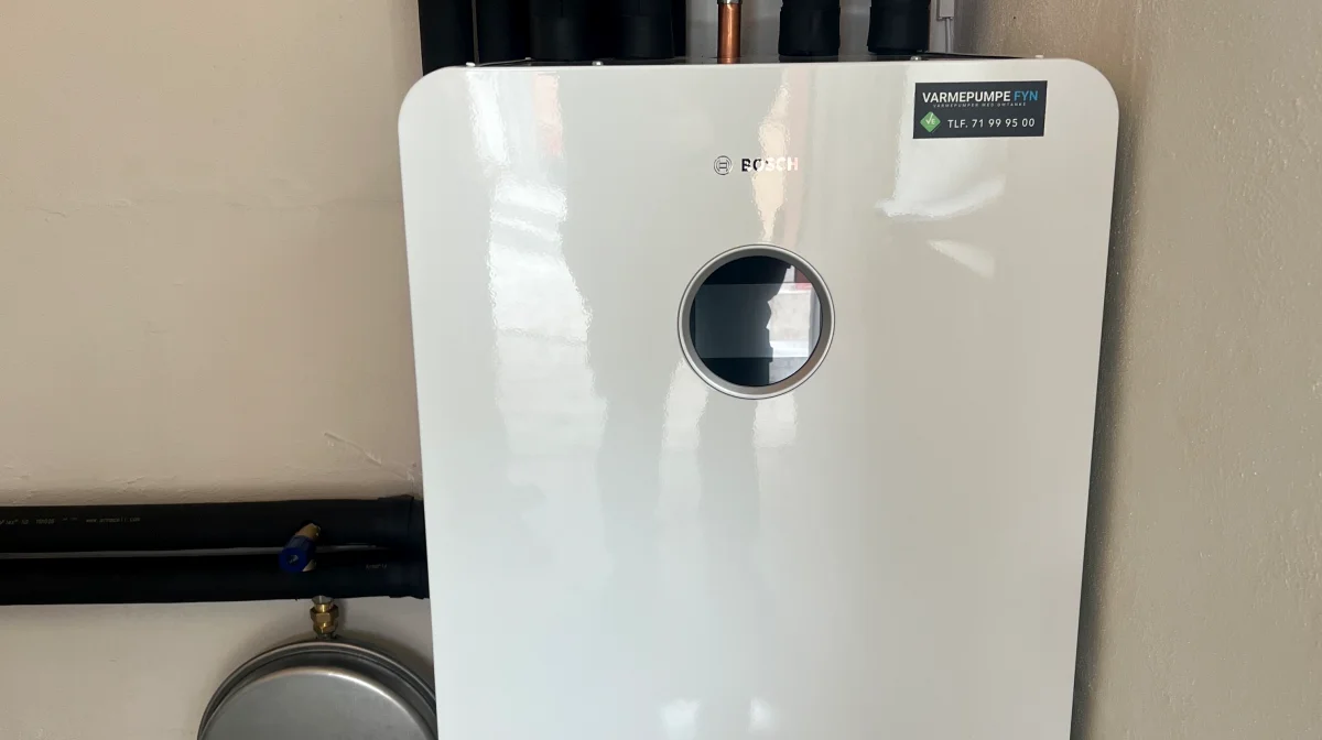 Interessen for at få installeret en varmepumpe er stadig stor. Privatfoto