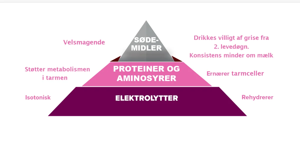 Illustrationen viser, hvad Tonisity Px indeholder, og hvordan det virker.