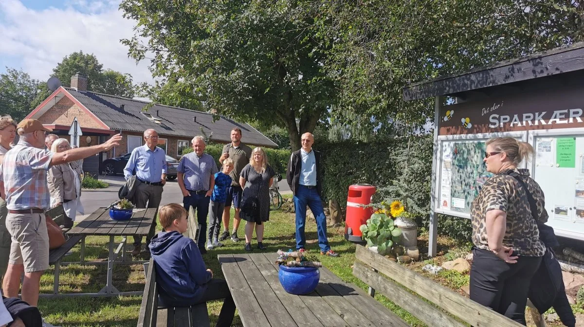 Der er sat navn på årets landsby for 2023. I år gik hæderet til Sparkær udenfor Viborg. Foto: Landdistrikternes Fællesråd