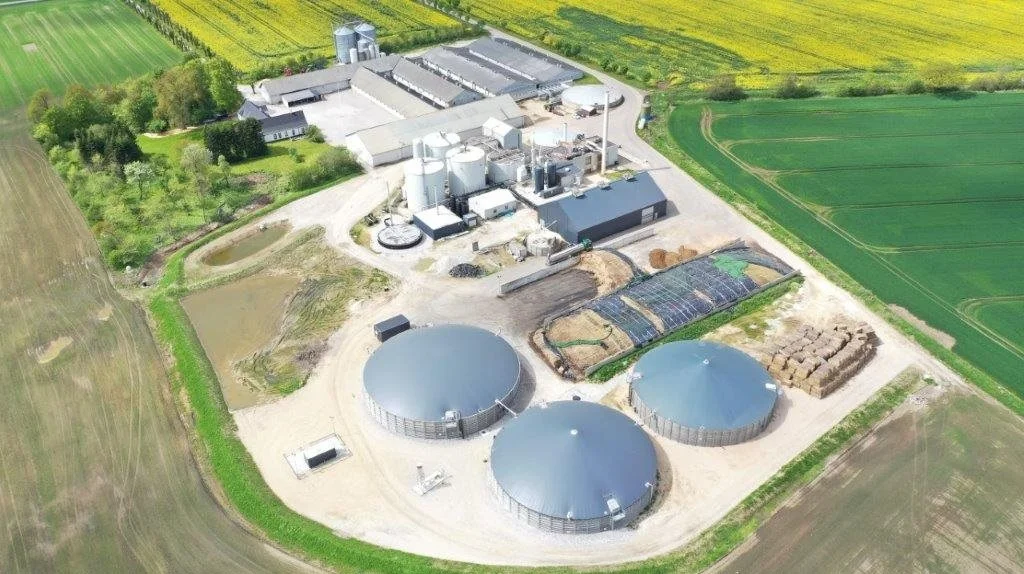 OL Biogas ved Langeå. Foto: DBC Invest