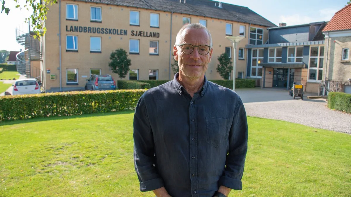 Poul Jørgensen, ny forstander på Landbrugsskolen Sjælland i Høng, ser det som en gave, at eleverne i høj grad vælger at bo på landbrugsskolen.