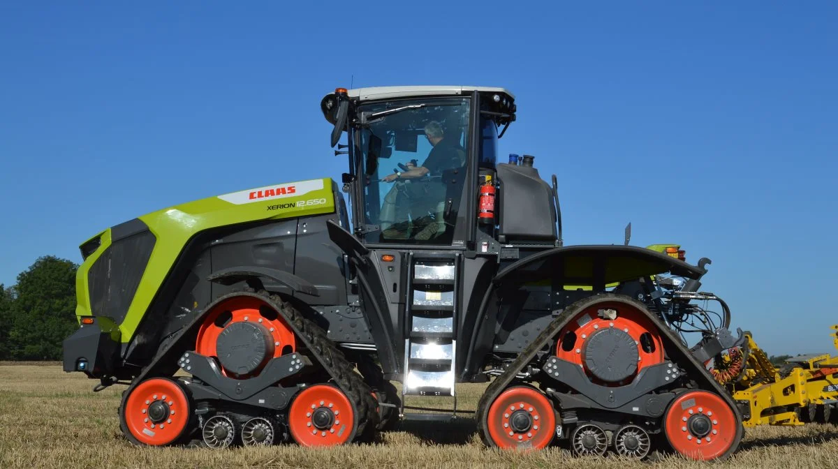 Claas kører i denne uge demo-tour i Danmark, hvor de præsenterer den nye Xerion 12.650. Fotos: Camilla Bønløkke