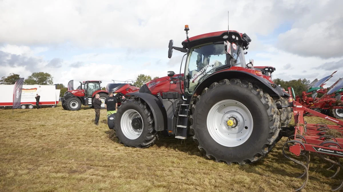 Blandt nyhederne var denne Case IH Optum 360 AFS Connect, der blev lanceret sidste år, og som havde danmarkspremiere i den fynske muld.