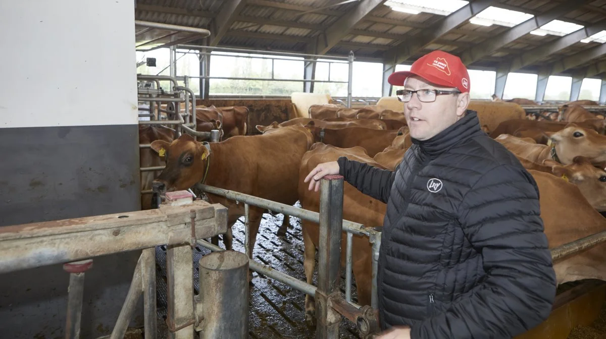 Femte generationsrobotten, der blev lanceret i 2018, er allerede den model, som der kører flest af i danske stalde, oplyste salgskonsulent Martin Hogrebe, Lely Center Tarm, på åben stald-dagen.
