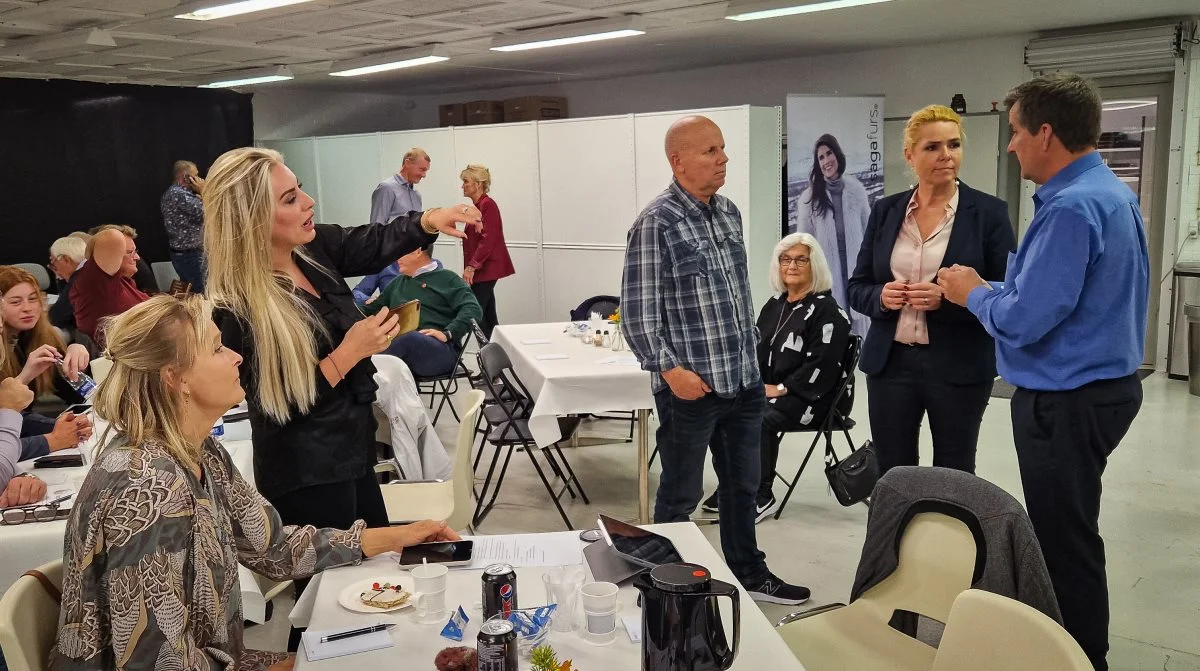 Siden Inger Støjberg fik comeback i dansk politik med sit parti Danmarksdemokraterne, har hun ofte besøgt landmænd. Her ses hun til et møde hos Danske Mink sidste år. Arkivfoto