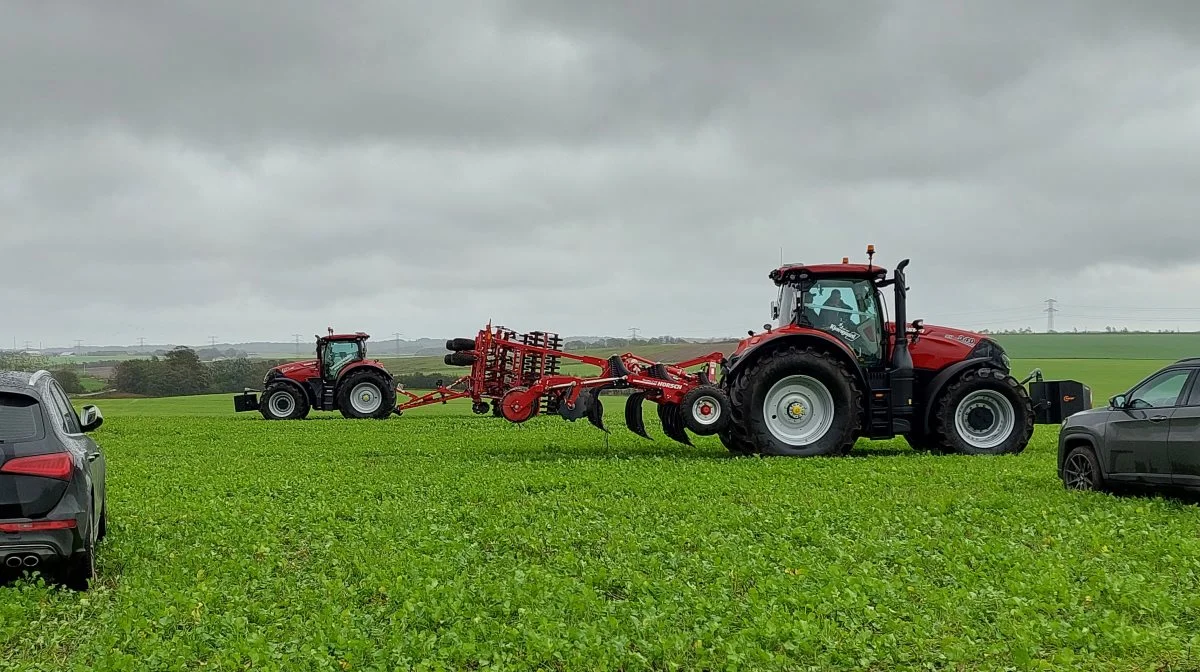 Der var rig mulighed for at prøvekøre en Case IH.