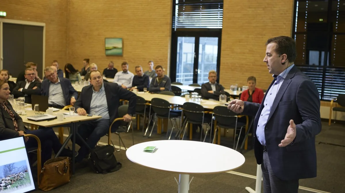 Formand Peter Høj, Fynsk Kvæg ved tidligere årsmøde. Arkivfoto: Erik Hansen