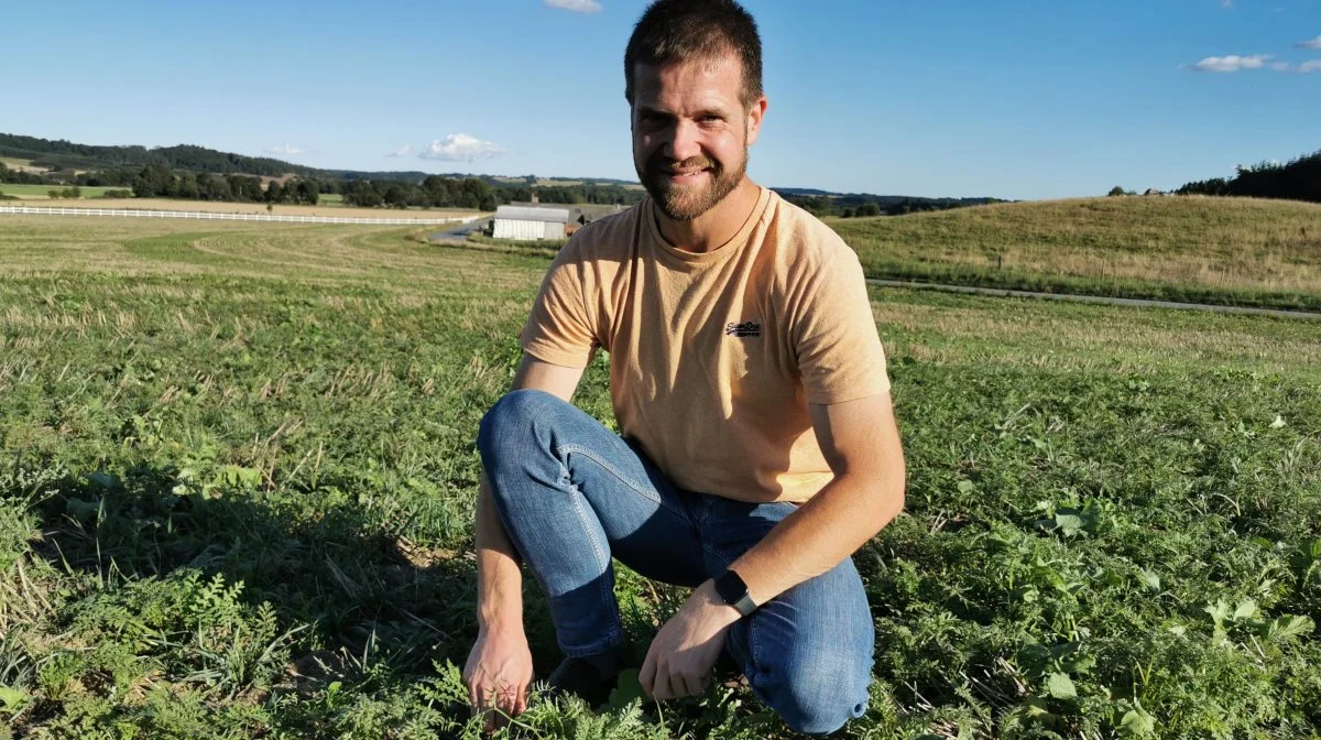 Formanden for ShopFRDK, Martin Molbo, er selv - sammen med syv kollegaer - vært for en af FRDK's efterafgrødedemoer i den første uge af november.