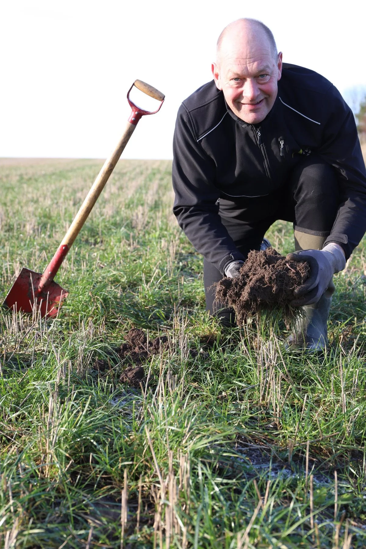 Søren Staun, økolog, Bio Komplet Agri-dyrker og tilhænger af reduceret jordbearbejdning, er årets vinder af Soil Your Undies-konkurrencen. Pressefoto