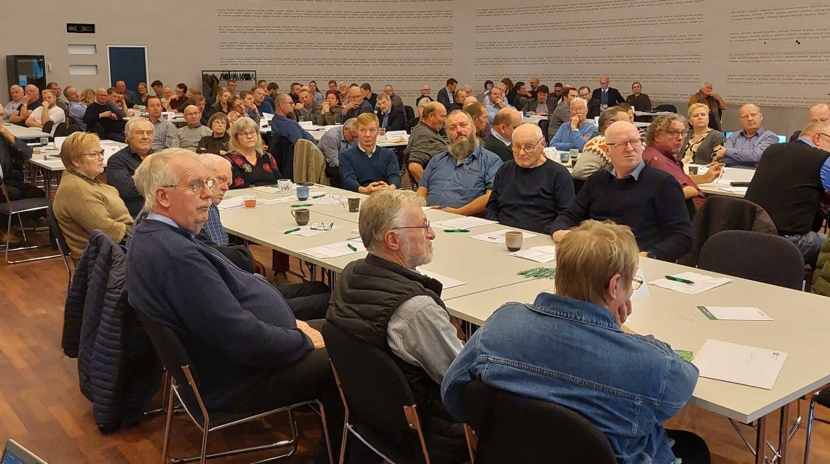 Omkring 180 var mødt op til årsmødet i Familielandbruget, der traditionen tro blev afholdt på Vingsted Hotel- og Kongrescenter. Foto: John Ankersen.