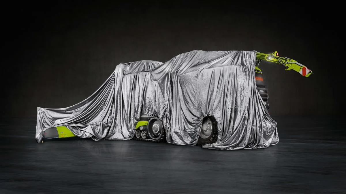 På Agritechnica-udstillingen afsløres en jubilæumsmodel af Claas Jaguar 990 Terra Trac i anledning af 50-året for produktion og distribution af selvkørende finsnittere. Foto: Claas