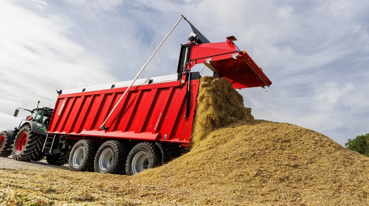 Krampe lancerer en ny afskubbervogn, RamBody 900, på Agritechnica med et rumindhold på 56 kubikmeter. Foto: Krampe