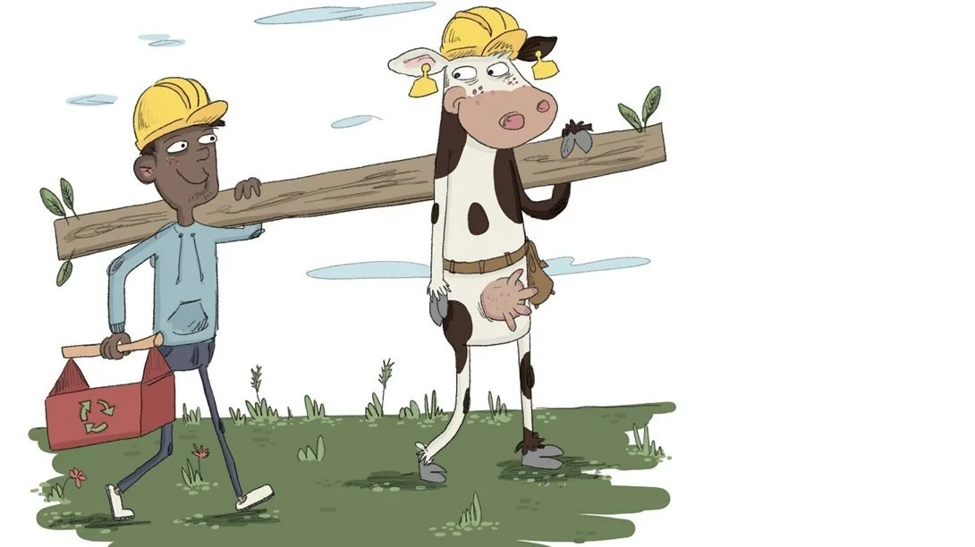 Anvendelse af træ og genbrugsmaterialer kan sænke klimaaftrykket i kvægstaldsbyggeriet.