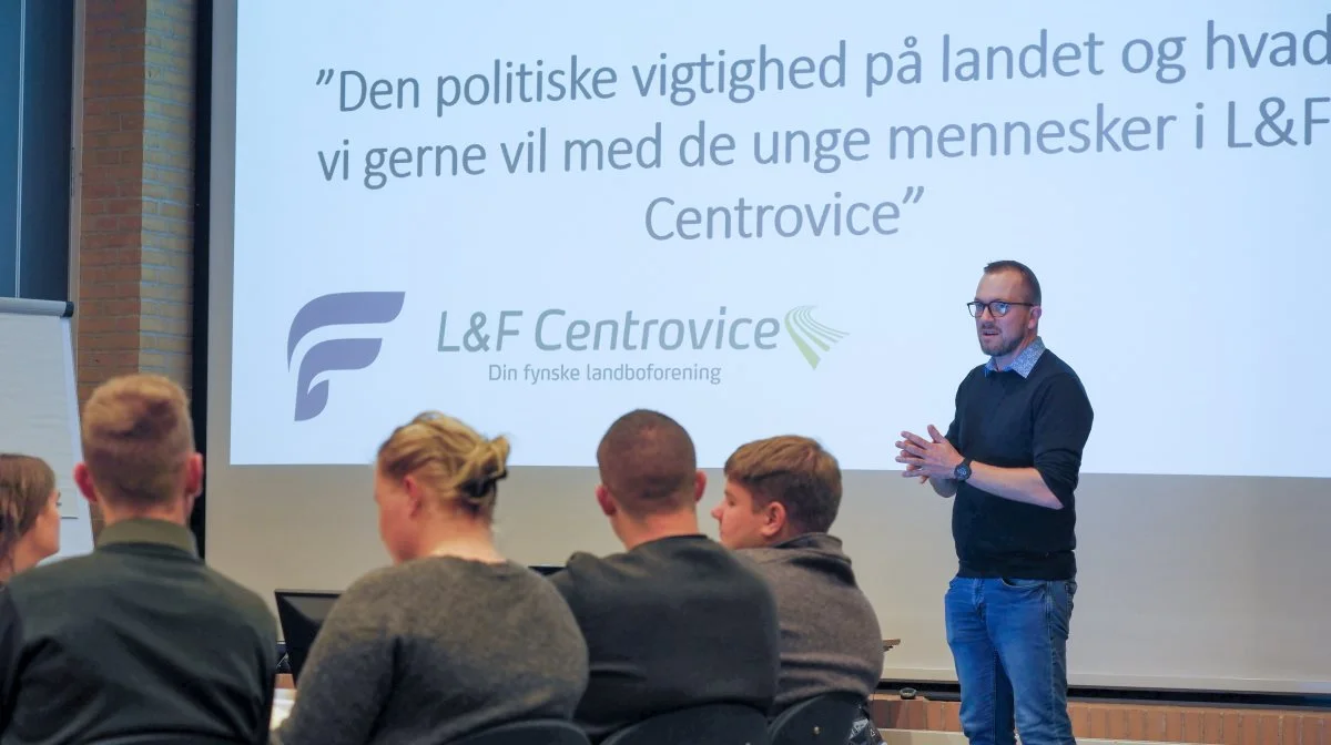 Mads West, bestyrelsesmedlem L&F Centrovice talte om vigtigheden af at styrke fremtidens landdistrikter.