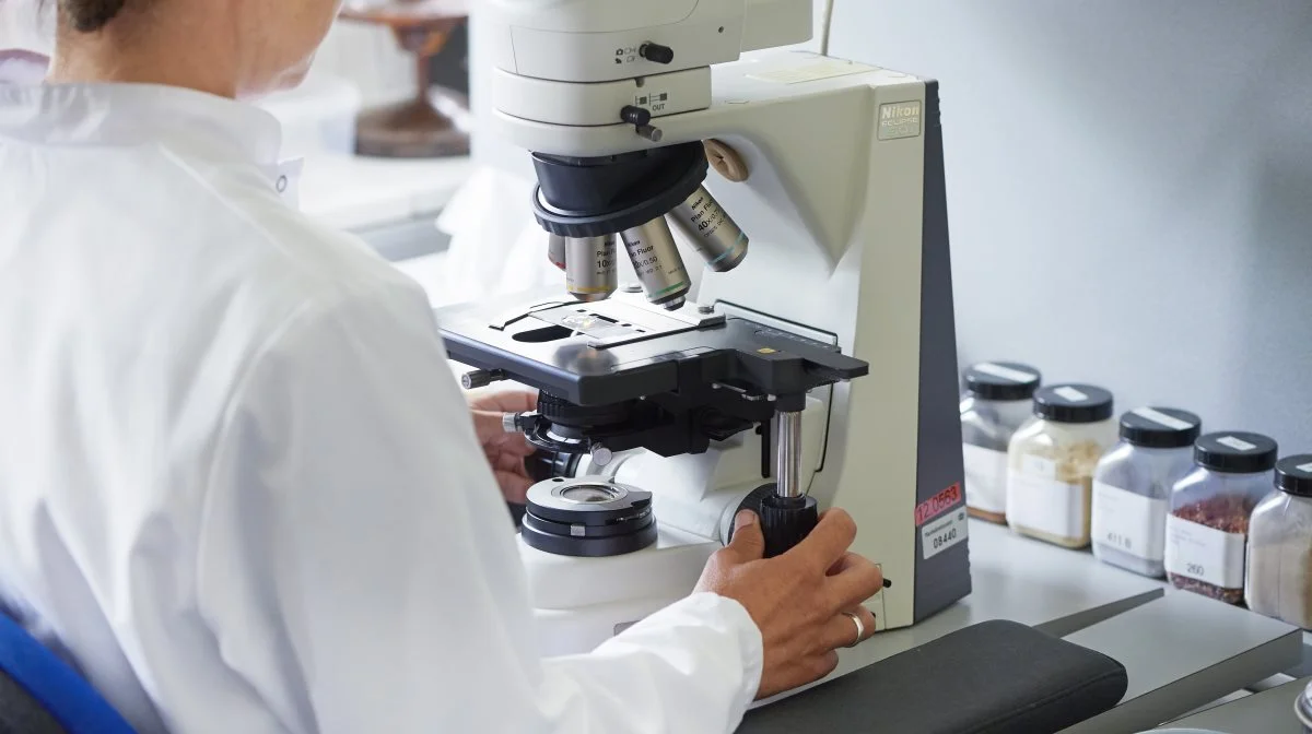 Fødevarestyrelsens laboratorium i Ringsted analyserer hvert år kød, mælk og æg mm. for medicinrester og kemiske forureninger. Ud af 13.000 prøver var der én påfaldende prøve fra et æg. Foto: Fødevarestyrelsen