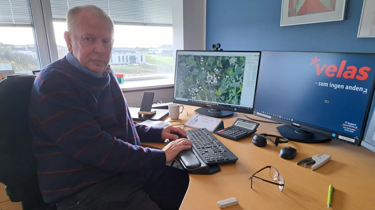 Pløjefri dyrkning og varieret planteavl er to af de kerneområder planteavlskonsulent i Velas Erik Sandal beskæftiger sig med. Foto: Louis Andreas Michaelsen.