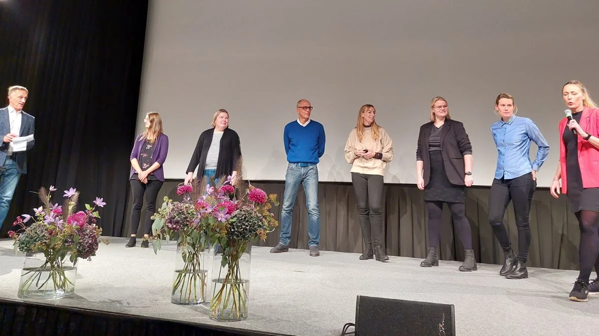 Kalvepanelet bestod af Henrik Læssøe Martin, Seges Innovation, Heather Neave, Aarhus Universitet, Malene Budde, Seges Innovation, Mogens Vestergaard, Seges Innovation, Trine Fredslund Mathiesen, Ko-vet, Annedorte Jensen, Din Kalverådgiver, Lene Agerskov, LVK og Terese Myhlendorph-Jarltoft, Sagro og DLBR Slagtekalve. Foto: Line Brusgaard