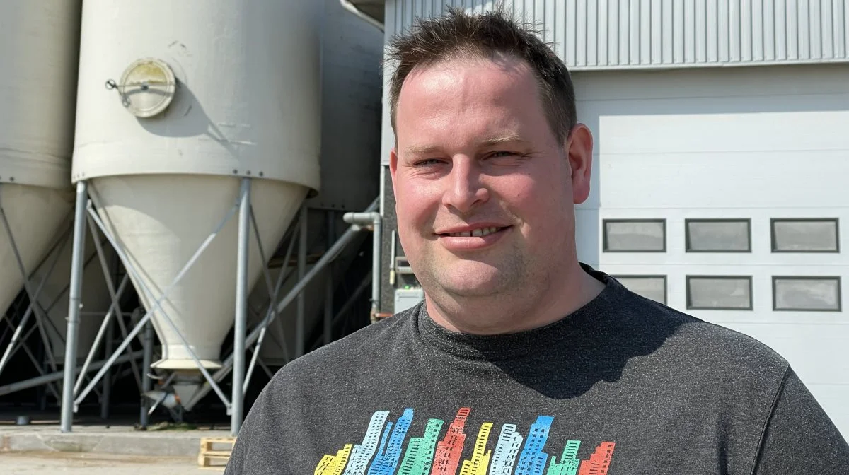 Lars Andersen, bestyrelsesmedlem i Landsforeningen af Danske Svineproducenter peger på netværket mellem unge talenter, der er den helt unikke mulighed ved Masterclass for fremtidens griseproduktion. Arkivfoto: Anne Wolfenberg