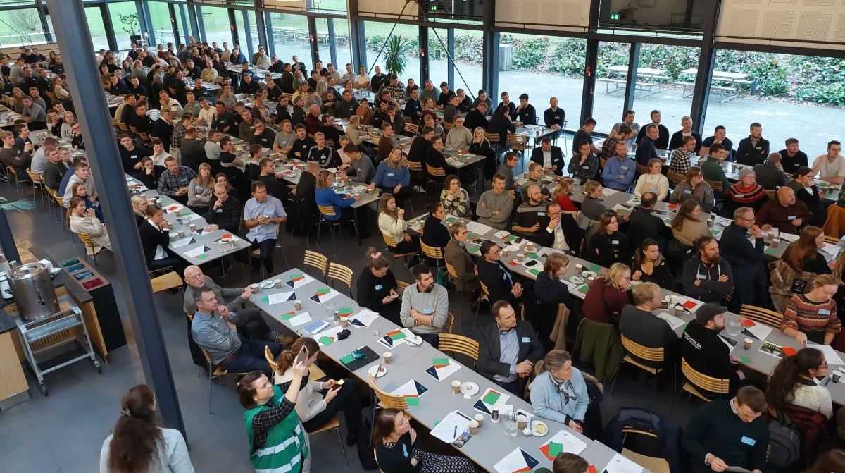 Fuldt hus, da Bygholm Landbrugsskole forleden dannede rammen om en stort anlagt temadag om unges etablering i landbruget og gartneriet. Foto: John Ankersen