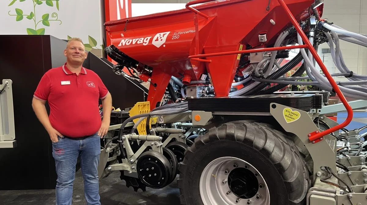 Peter Porse startede Nordisk Agro Import i maj, og han har hurtigt opbygget en portefølje af flere interessante produkter - herunder de franske no-till-såmaskiner fra Novag. Fotos: Kasper Stougård 