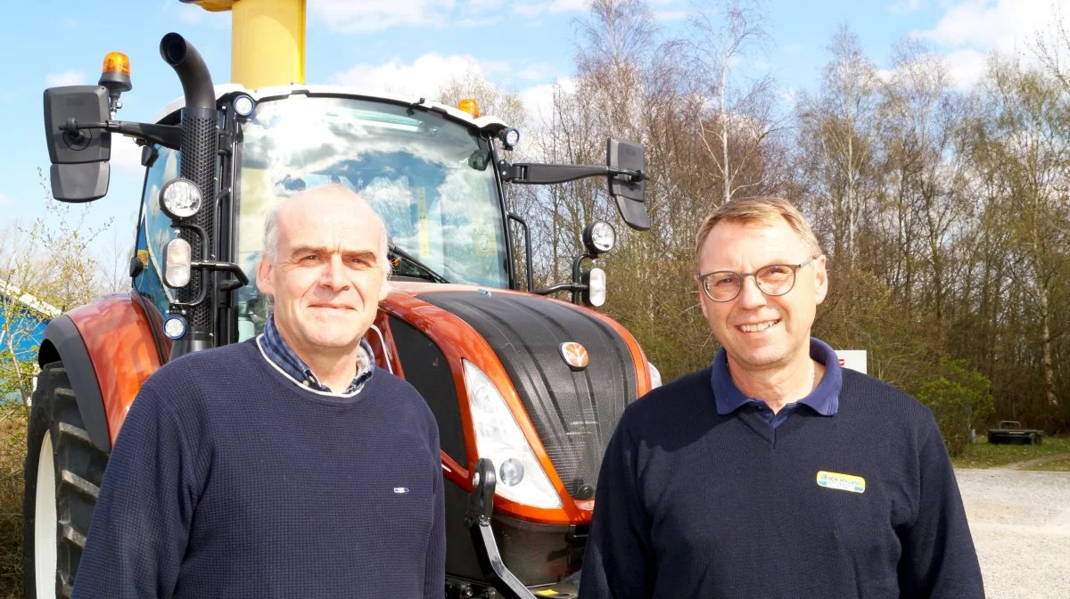 Torben Nielsen (th.) og Niels Lauritzen (tv.) er begge indehavere af Slagelse Maskinforretning. Torben Nielsen er dog direktør og daglig leder. Arkivfoto
