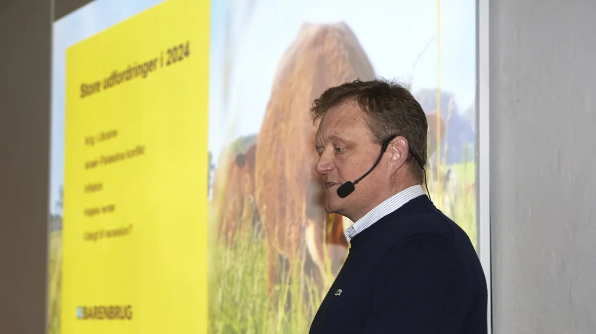 - 2024 bliver udfordrende, også for frøavlen, påpegede Barenbrug-konsulent Henrik Skovgaard Larsen, på frødagen den 3. januar. Fotos: Erik Hansen