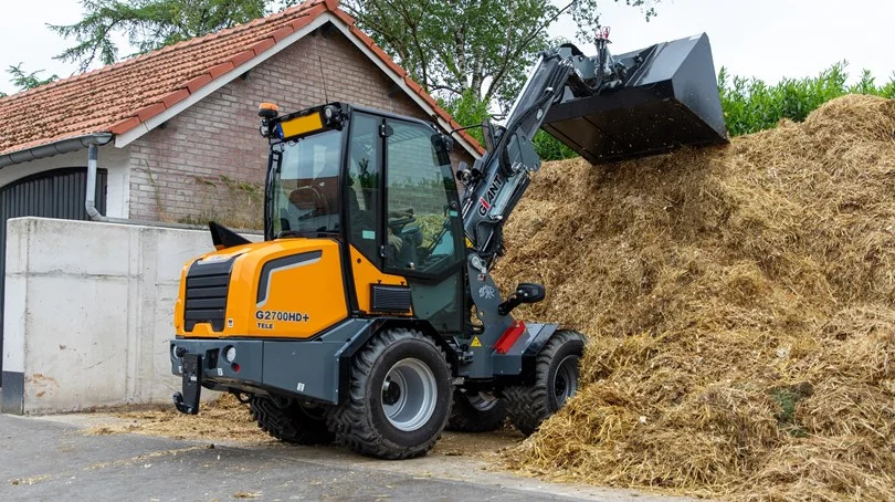 Ny Giant G2700 Tele HD+ teleskoplæsser til alsidige arbejdsopgaver, ideel til trange arbejdsforhold på bedriften, tilbydes med en 50 hk turboladet Kubota-dieselmotor og en totrins transmission, der leverer høj trækkraft, hurtig acceleration og en tophastighed på 30 km/t. Foto: Giant