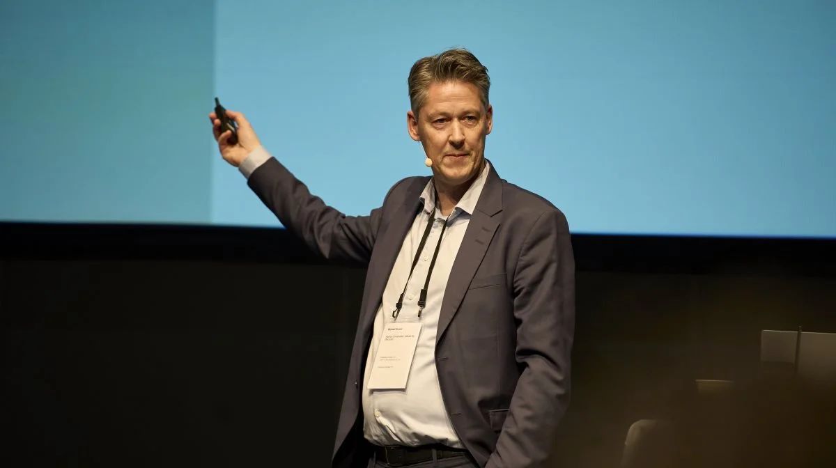 - Man skal kunne se, at hvis man gør noget, så bliver man også kompenseret i forhold til en afgift, og så får man en klimaeffekt, lød det fra Michael Svarer. Foto: David Rosted/Seges
