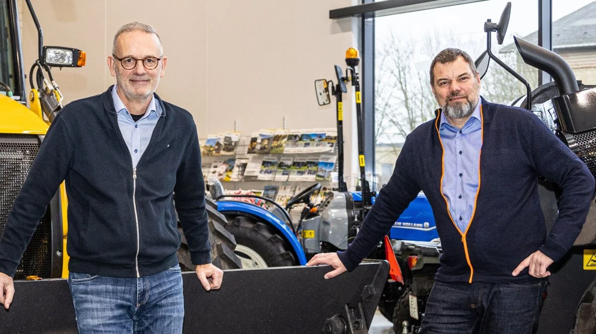 De to ejere af Johs. Mertz A/S. Direktør Gert Klitgaard (til venstre) og administrerende direktør Christian Holst. Pressefoto 