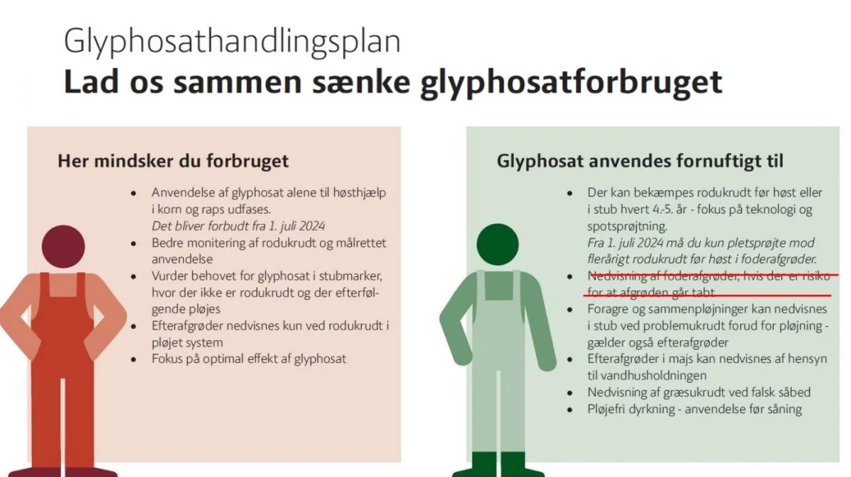 Handlingsplanen for at nedbringe forbruget af glyphosat er udarbejdet af planteavlsbranchen bredt herunder Landbrug & Fødevarer, Seges Innovation med flere.