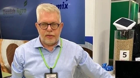 SiloInsite, et produkt fra Danish Agro, som ved hjælp af kamera og laser kan give landmanden besked på telefonen om kvalitet og beholdning af foder i sin silo. Anders Amstrup, Danish Agro. Foto: Line Brabæk.