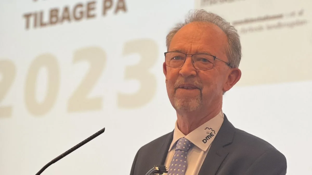 - Det er lykkedes - via forandringsvillighed - at skabe en lønsom drift af den
enkelte maskinstation, lød det blandt andet fra formand for DM&E, Søren Ulrik Sørensen, på brancheorganisationens årsmøde, Foto: Maria Holm Olesen