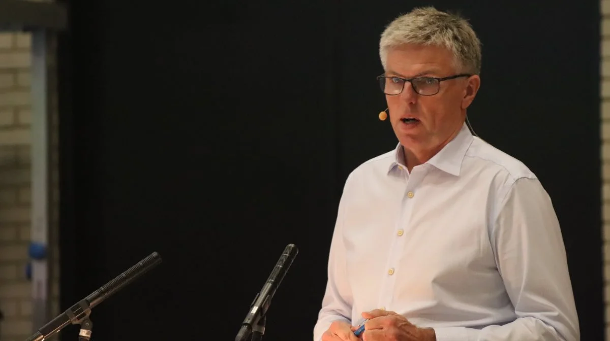 - Vi har hele tiden en dialog med Nordic Sugar, og jeg skal have et ejerskab til det, hvis der skal erstatning ud i en aftale med Nordic Sugar, fastslår Troels Frandsen, formand for Danske Sukkerroedyrkere. Foto: Jørgen P. Jensen