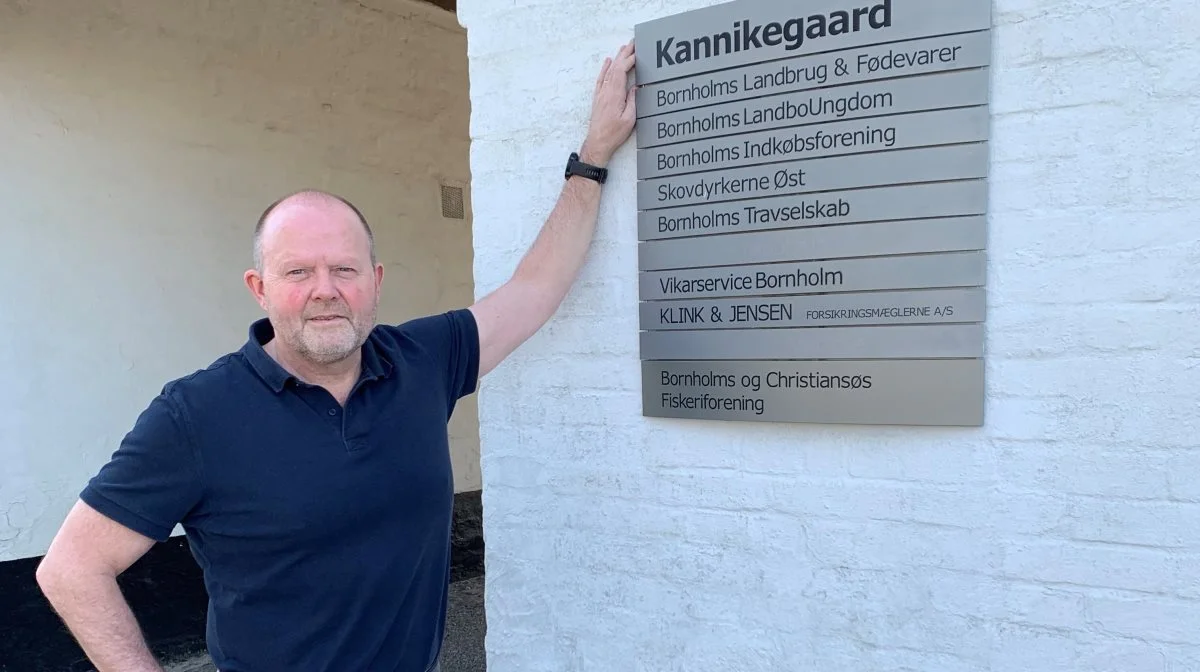 Thomas Bay Jensen tiltrådte som direktør i Bornholms Landbrug & Fødevarer i begyndelsen af 2016, og han kan se tilbage på »otte fantastiske år«, som han selv udtrykker det, på Kannikegaard i Aakirkeby. Foto: Jesper Hallgren