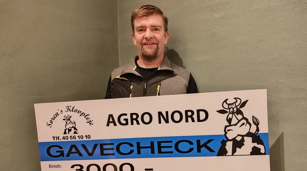 Sørens Klovpleje sponsorerer 3.000 kroner til årets reservechampion.